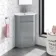 Trent Stone Grey Corner Basin Vanity 400mm
