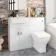 Harper Gloss White Combination Vanity Basin with Marble Top & Atlanta Toilet 1000mm