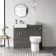 Harper Charcoal Elm Combination Vanity Basin & Miami Toilet 1000mm