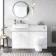 Foster Gloss White Combination Vanity Basin and Seattle Toilet 1200mm