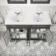 Lucia Graphite Grey Double Vanity with Marble Top & Undermount Basins 1200mm