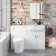 Harper Gloss White Combination Vanity Basin and Boston Toilet 1200mm - Right Handed