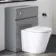 Foster Stone Grey Back To Wall Unit and Boston Toilet