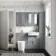 Monaco Dove Grey Combination Vanity Traditional Basin and Boston Toilet 1200mm