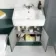Monaco Midnight Green Combination Vanity Basin and Seattle Toilet 1200mm
