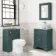 Lucia Midnight Green Vanity with Marble Top & Round Counter Top Basin 640mm
