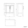 Bermuda Dove Grey Cabinet 600mm Excludes Counter Top Basin - Brass Knurled Handles