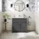 Milos Slate Grey Basin Vanity 800mm - Traditional Handles