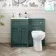 Milos Mystic Green Combination Vanity Basin and Austin Toilet 1000mm - Chrome Handles