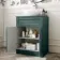 Milos Mystic Green Vanity with Oval Basin 600mm - Traditional Handles