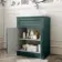 Milos Mystic Green Vanity with Troy Basin 600mm - Traditional Handles