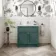 Milos Mystic Green Basin Vanity 800mm - Traditional Handles