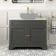 Lucia Graphite Grey Cabinet with Marble Top 1030mm (Excludes Counter Top Basin) - Brushed Brass Accents