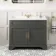 Lucia Graphite Grey Basin Vanity 1030mm - Brass Knurled Handles