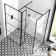 Munich Matt Black Grid 8mm Walk In Shower Enclosure 900mm & 800mm Glass with Pivotal Return Panel