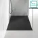 Berlin Rectangular Matt Black Slate Effect SMC Composite Shower Tray 1400x700mm