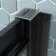 London Matt Black Grid 6mm Sliding Shower Enclosure 1000x700mm