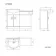 Quartz Stone Grey Basin Vanity and Back To Wall Toilet Unit 1050mm