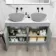 Trent Stone Grey Cabinet with Marble Top 1200mm - Excludes Counter Top Basins