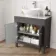 Bermuda Graphite Grey Vanity with Marble Top & Oval Counter Top Basin 800mm
