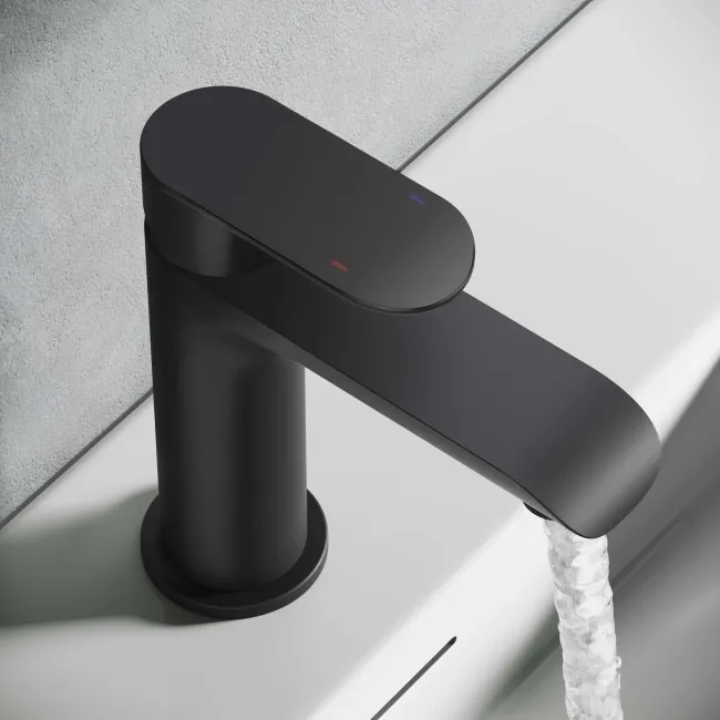 Tay Matt Black Basin Mixer Tap