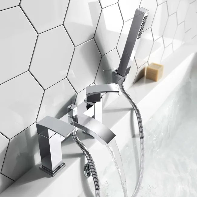 Brora Chrome Bath Filler & Handheld Shower