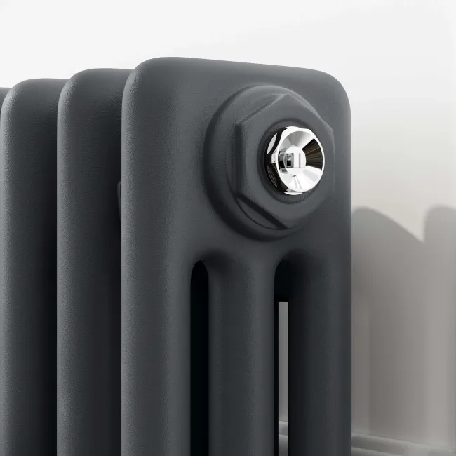 Athens Anthracite Triple Column Horizontal Traditional Radiator 600x1415mm