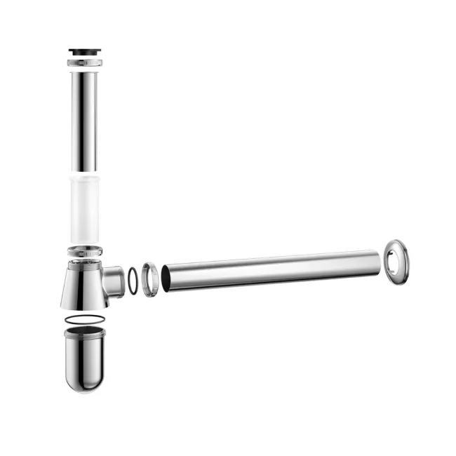 Chrome Traditional Solid Brass Bottle Trap