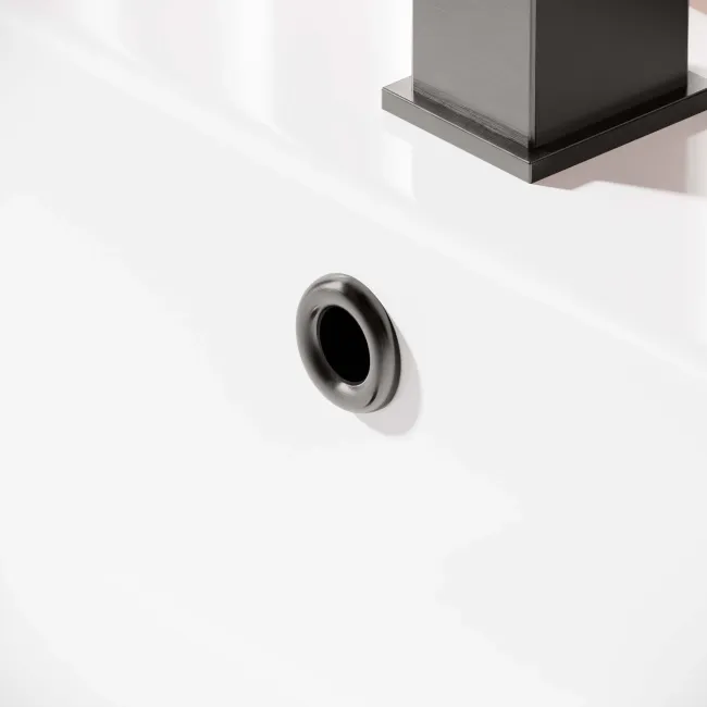 Gunmetal Grey Basin Overflow Ring