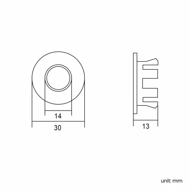 Gunmetal Grey Basin Overflow Ring
