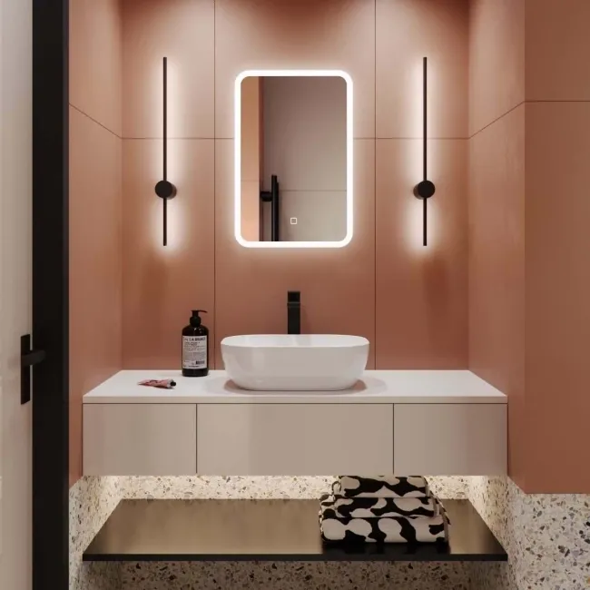 Evelyn Illuminated LED Mirror 600x400mm