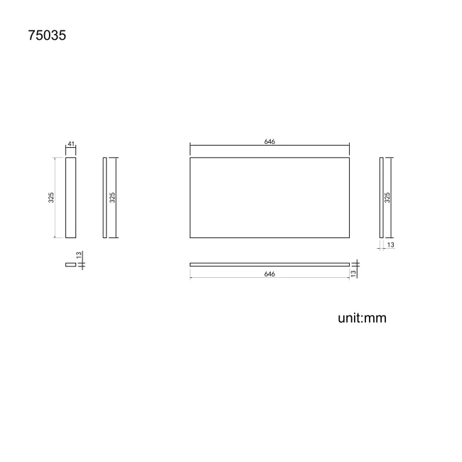 Harper 600 Composite Marble Top Board
