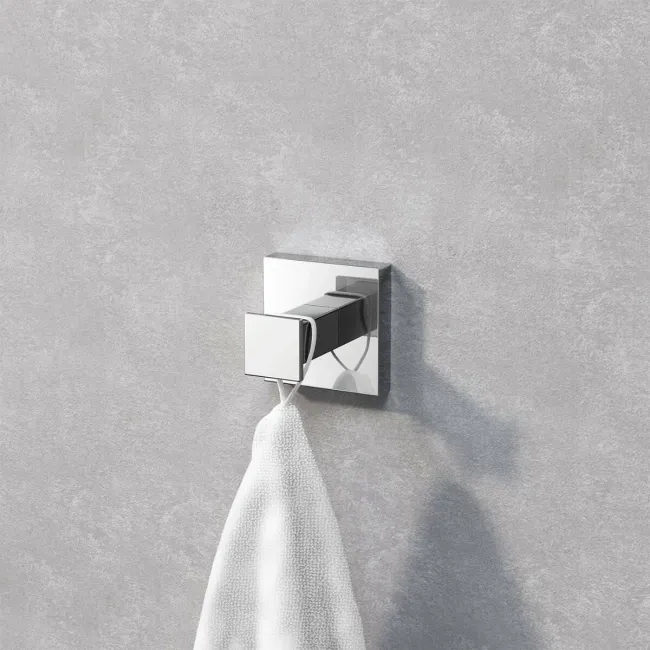 Isla chrome Square Robe Hook