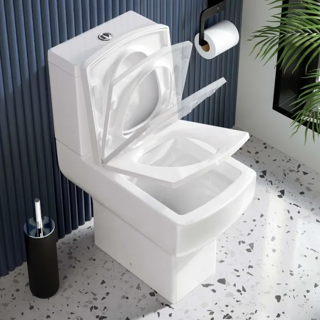 Portland Comfort Height Close Coupled Toilet With Soft Close Seat