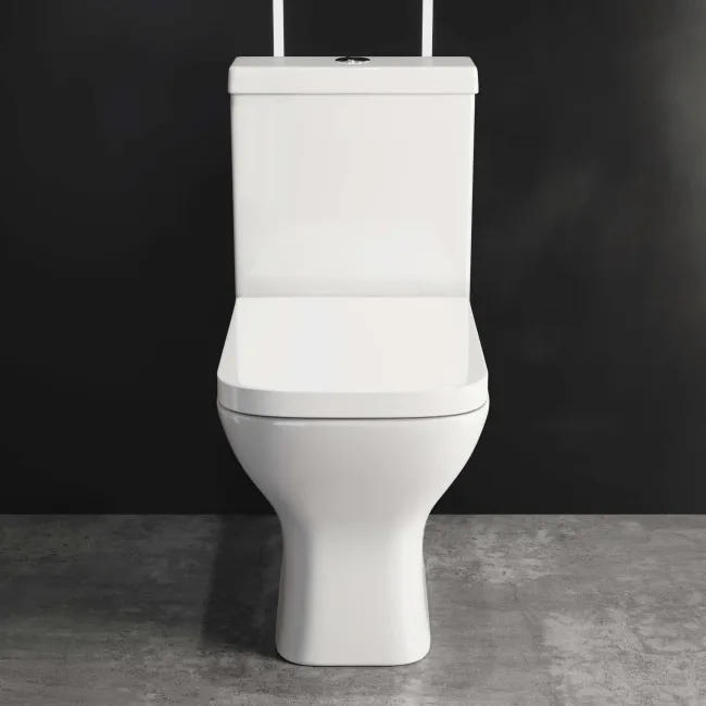 Atlanta Rimless Close Coupled Toilet & Pedestal Basin Set