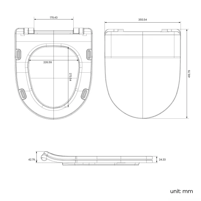 Orlando Rimless Fully Back to Wall Close Coupled Corner Toilet With Soft Close Slim Seat