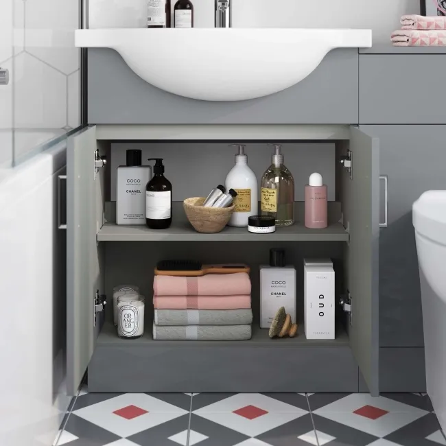 Quartz Stone Grey Combination Vanity Basin and Austin Toilet 1150mm