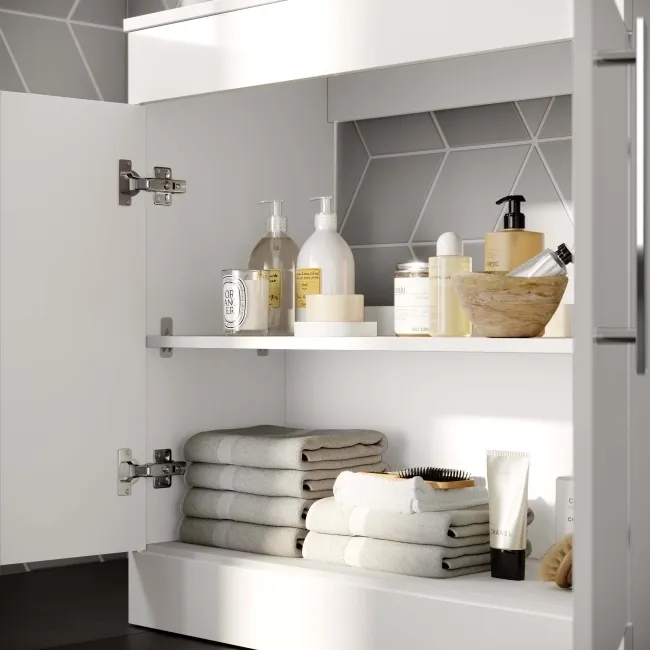 Avon Gloss White Cabinet 800mm - Excludes Counter Top Basin