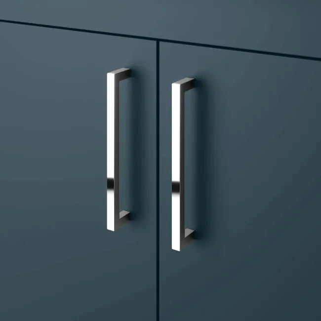 Harper Navy Blue Basin Vanity and Back To Wall Toilet Unit 1200mm (Excludes Toilet) - Right Handed