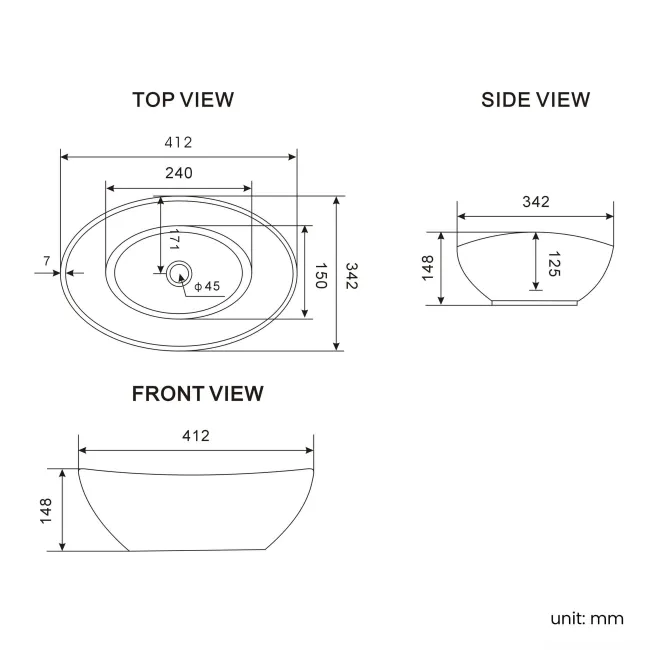 Bermuda Midnight Green Vanity with Marble Top & Oval Counter Top Basin 800mm