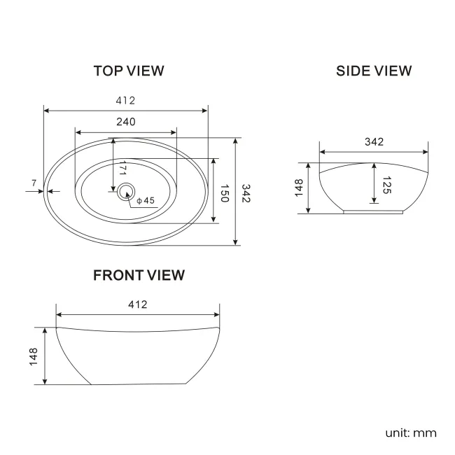 Milos Cotton White Vanity with Oval Basin 600mm - Traditional Handles