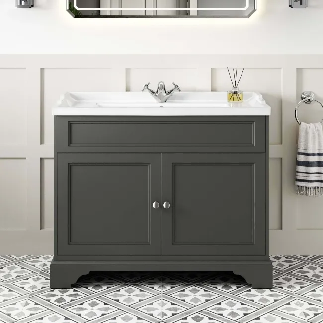 Lucia Graphite Grey Basin Vanity 1030mm