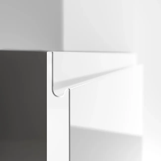 Trent Gloss White Corner Basin Vanity 400mm