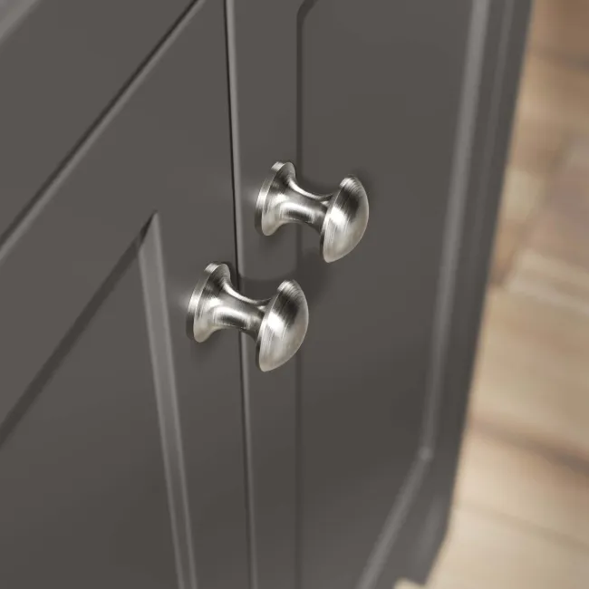 Bermuda Graphite Grey Basin Vanity Drawer and Back To Wall Toilet 1100mm (Excludes Pan & Cistern)