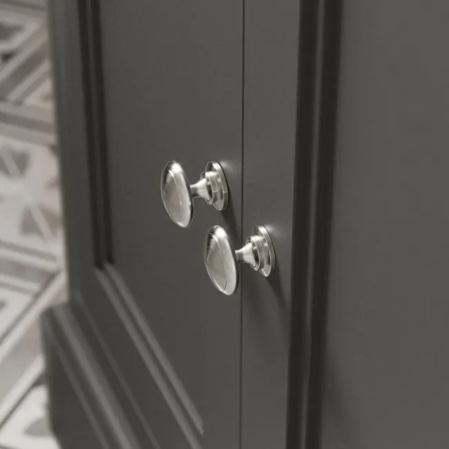 Lucia Graphite Grey Cabinet with Oak Effect Top 840mm - Excludes Counter Top Basin