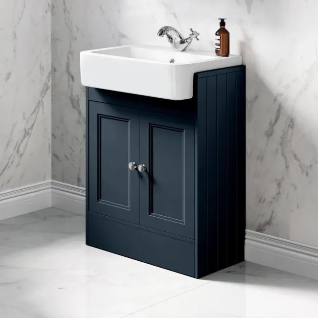 Monaco Inky Blue Basin Vanity 600mm