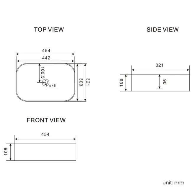 Crete Fluted Navy Blue Wall Hung Drawer Vanity with Marble Top & Marin Basin 800mm