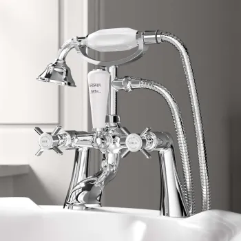Nene Traditional Chrome Bath Shower Mixer Tap