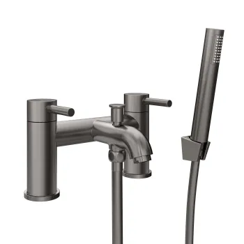 Trent Gunmetal Grey Bath Filler & Handheld Shower