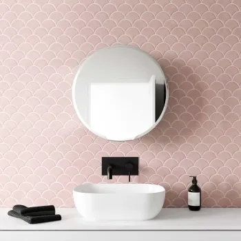 Harper Round Stainless Steel Mirror Cabinet 500mm